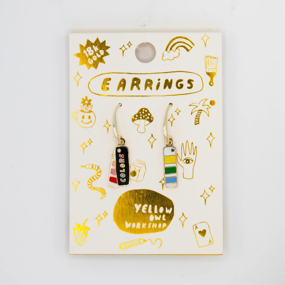 Yellow Owl Workshop Colors Swatch Book Drop Earrings