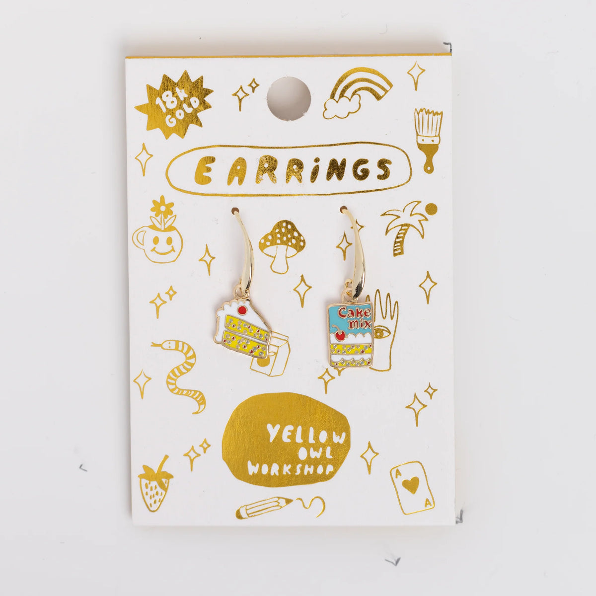 Yellow Owl Workshop Cake & Cake Mix Drop Earrings