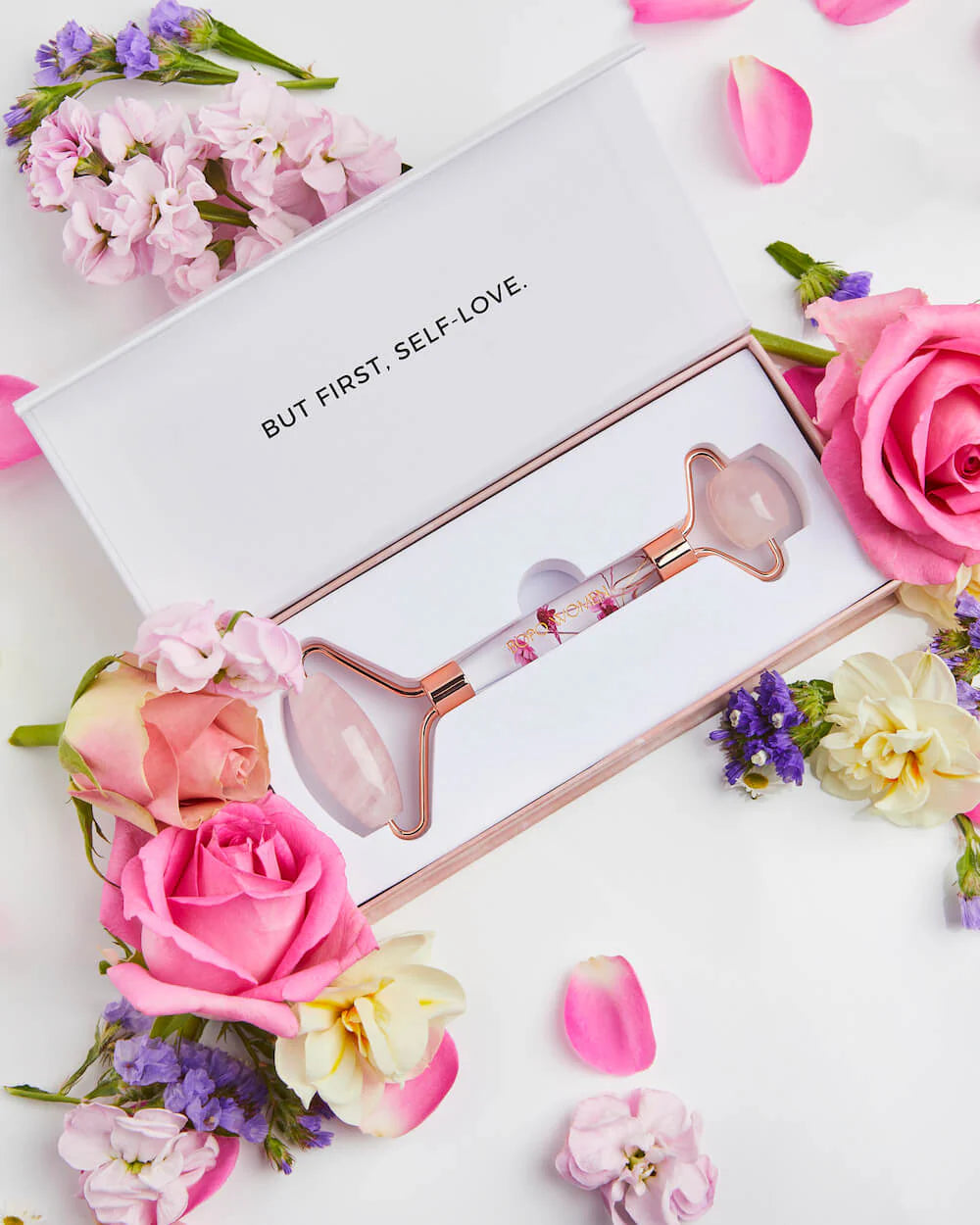 bopo Women Rose Quartz Facial Roller
Floral Facial Roller