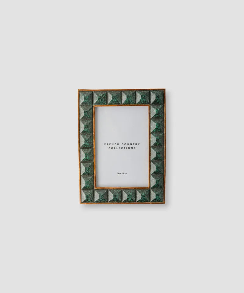 French Country Collections Jade Squares Photo Frame 4x6"
