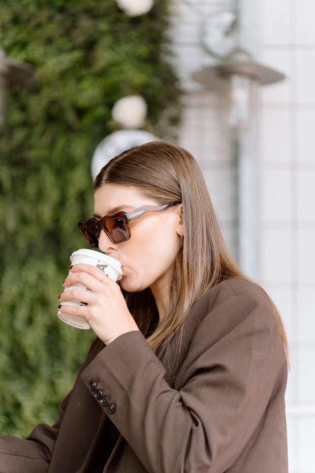 Bored George Jade Sunglasses - Coffee