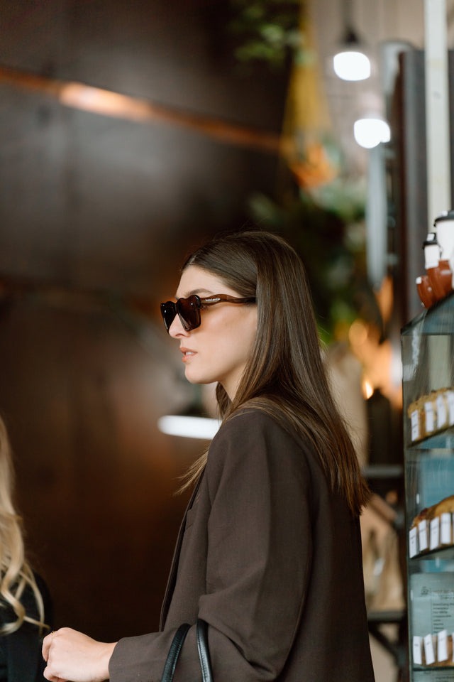 Bored George Jade Sunglasses - Coffee