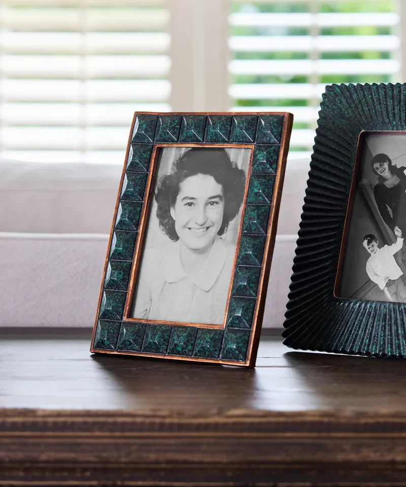 French Country Collections Jade Squares Photo Frame 4x6"