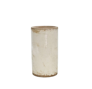 Jardin Vase - White - Small Cylindrical ceramic