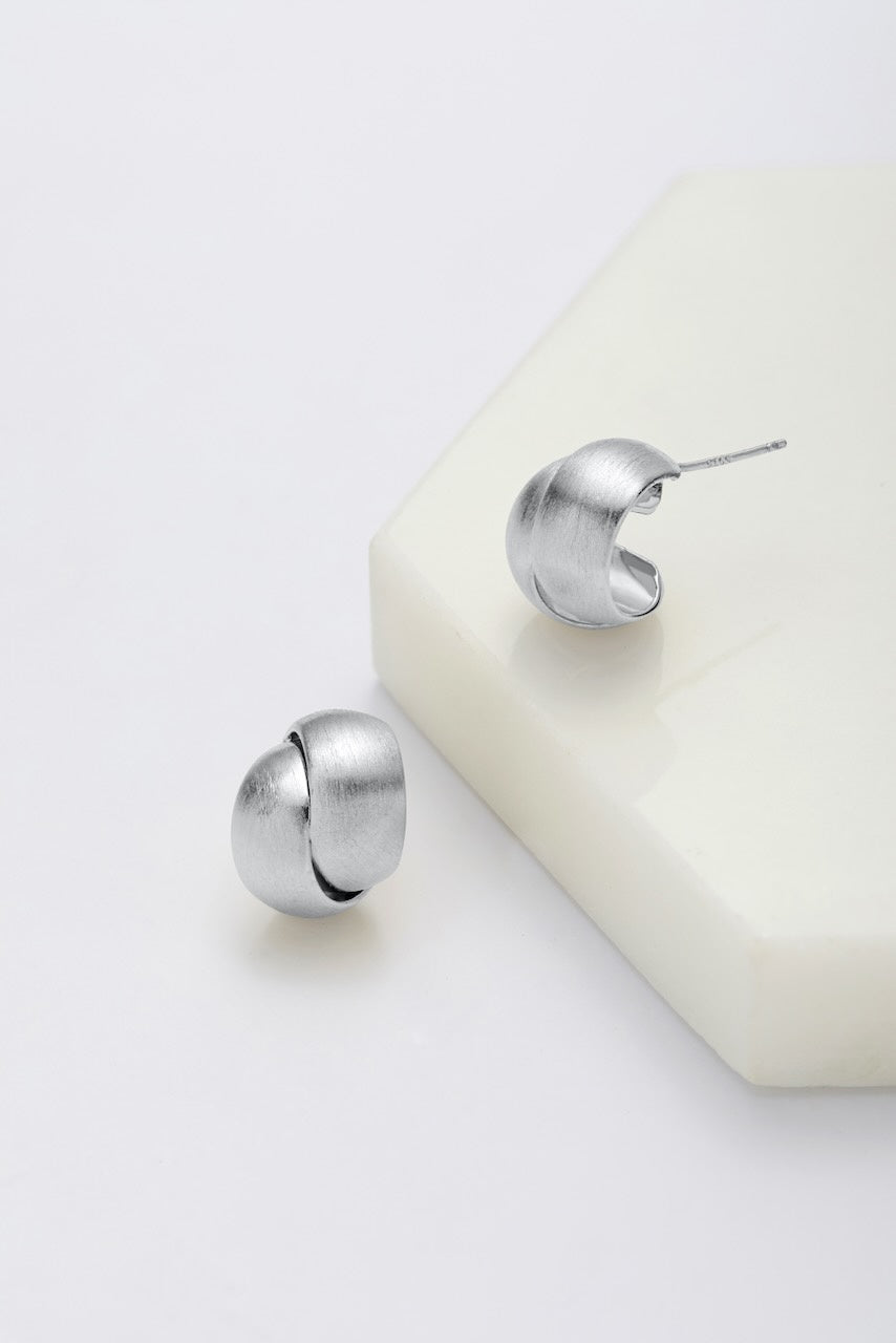 Jessie Earring - Brushed - Silver