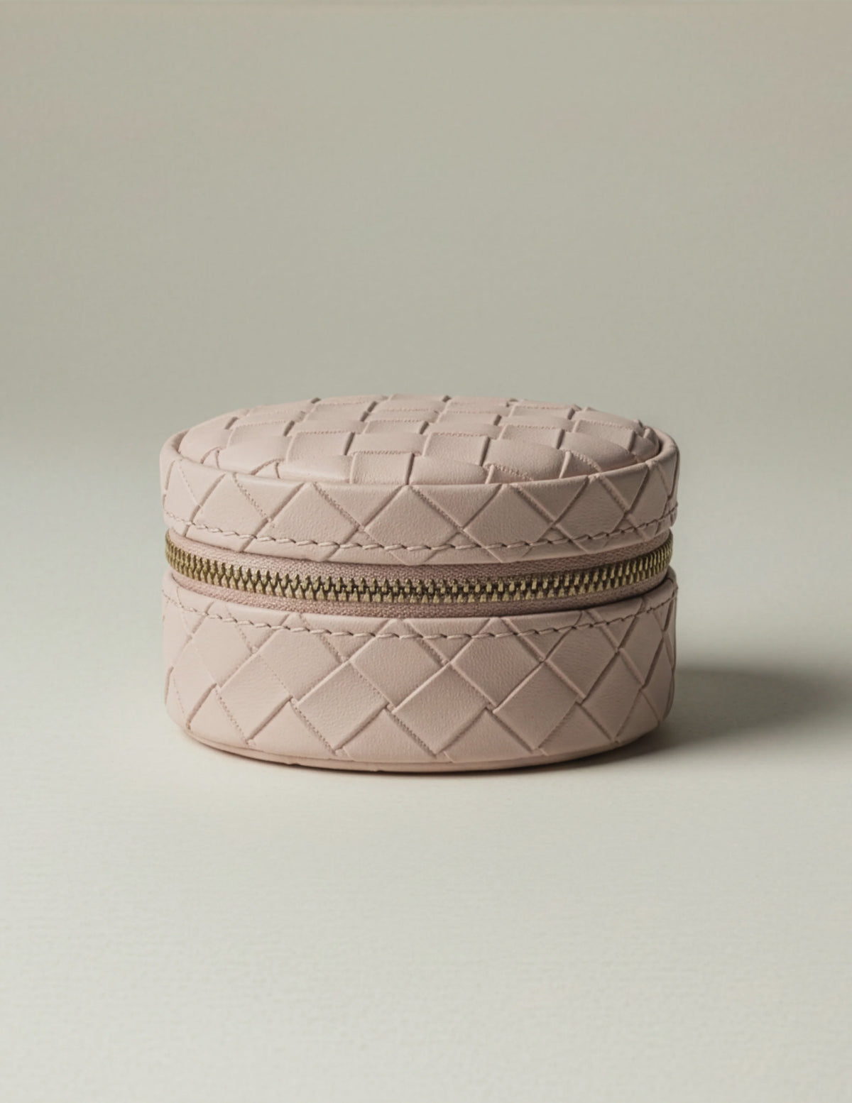 Stella Gemma Jewel Box Round Weave - Blush Pink