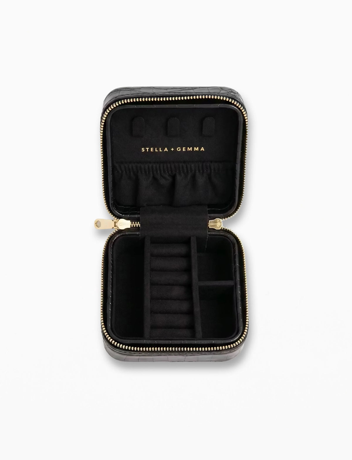 Jewel Box Croc Square - Black