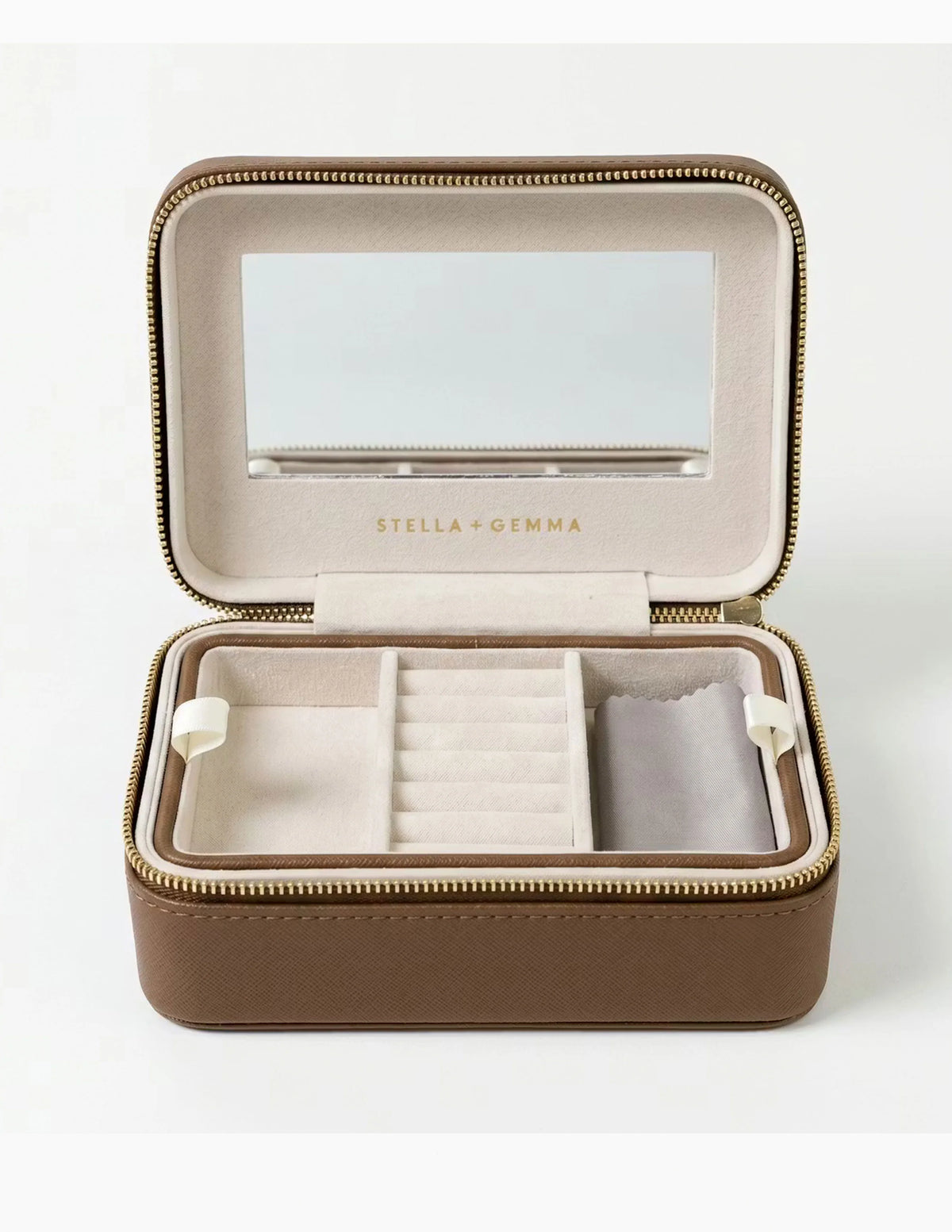 Stella+Gemma Jewel Box Large Rectangle - Chocolate Brown jewelry box