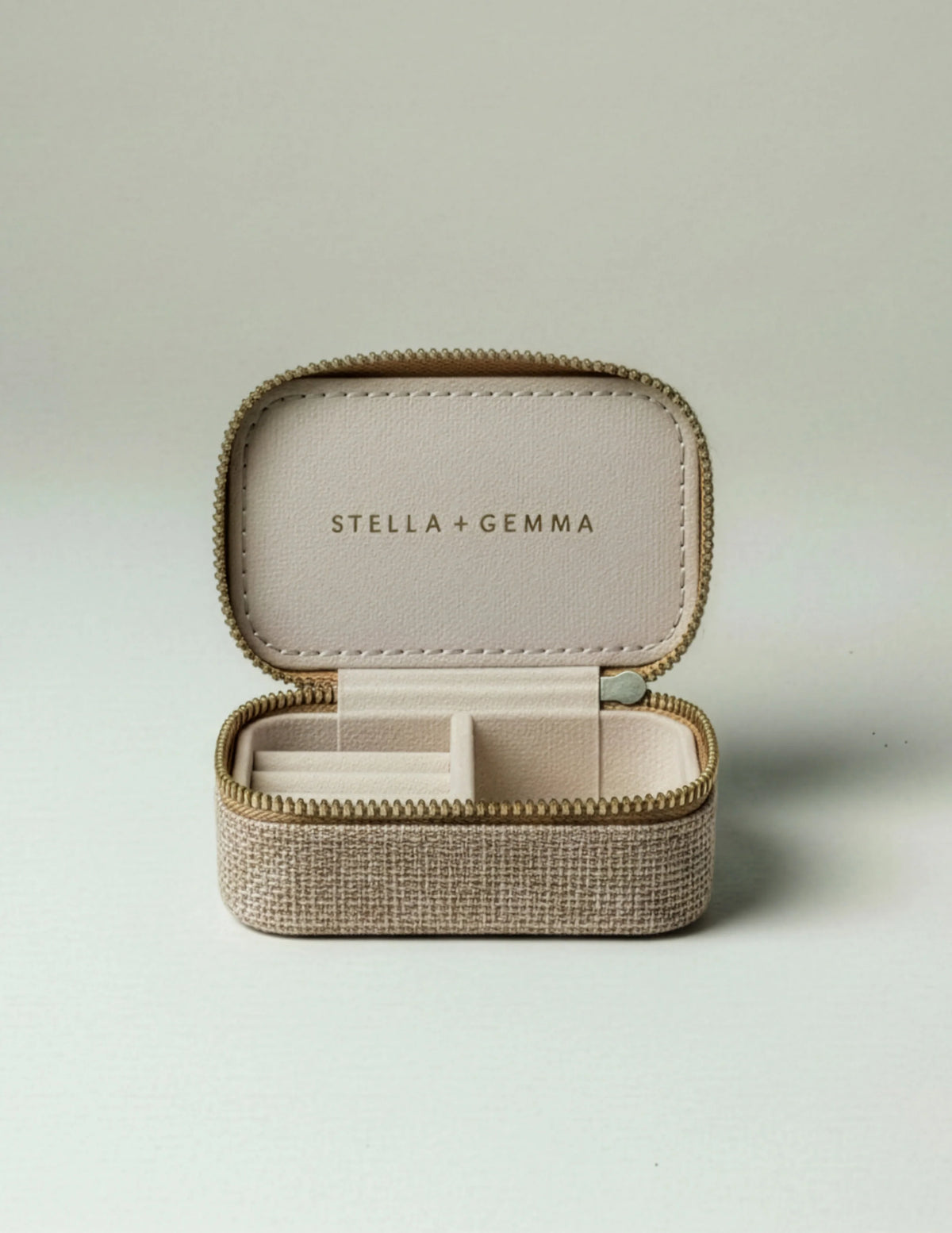Stella+Gemma Jewel Box Rectangle - Brown Linen