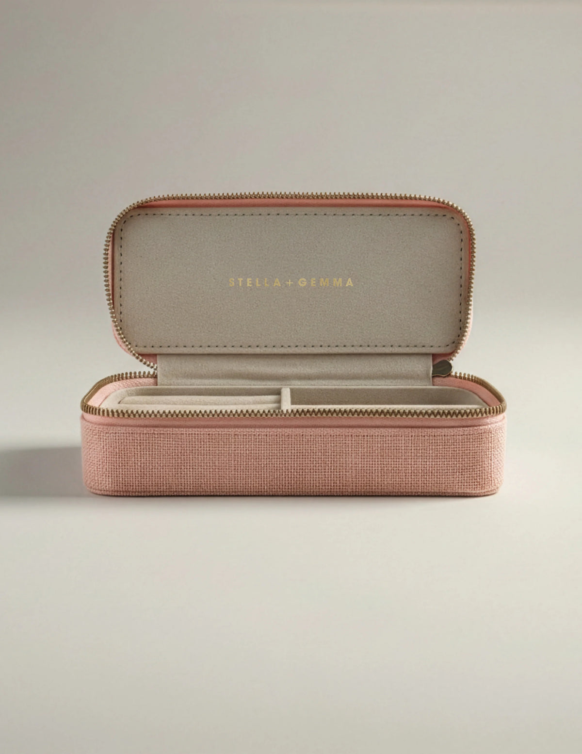 Stella+Gemma Jewel Box Travel Case - Pink Linen