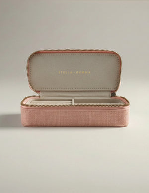 Stella+Gemma Jewel Box Travel Case - Pink Linen