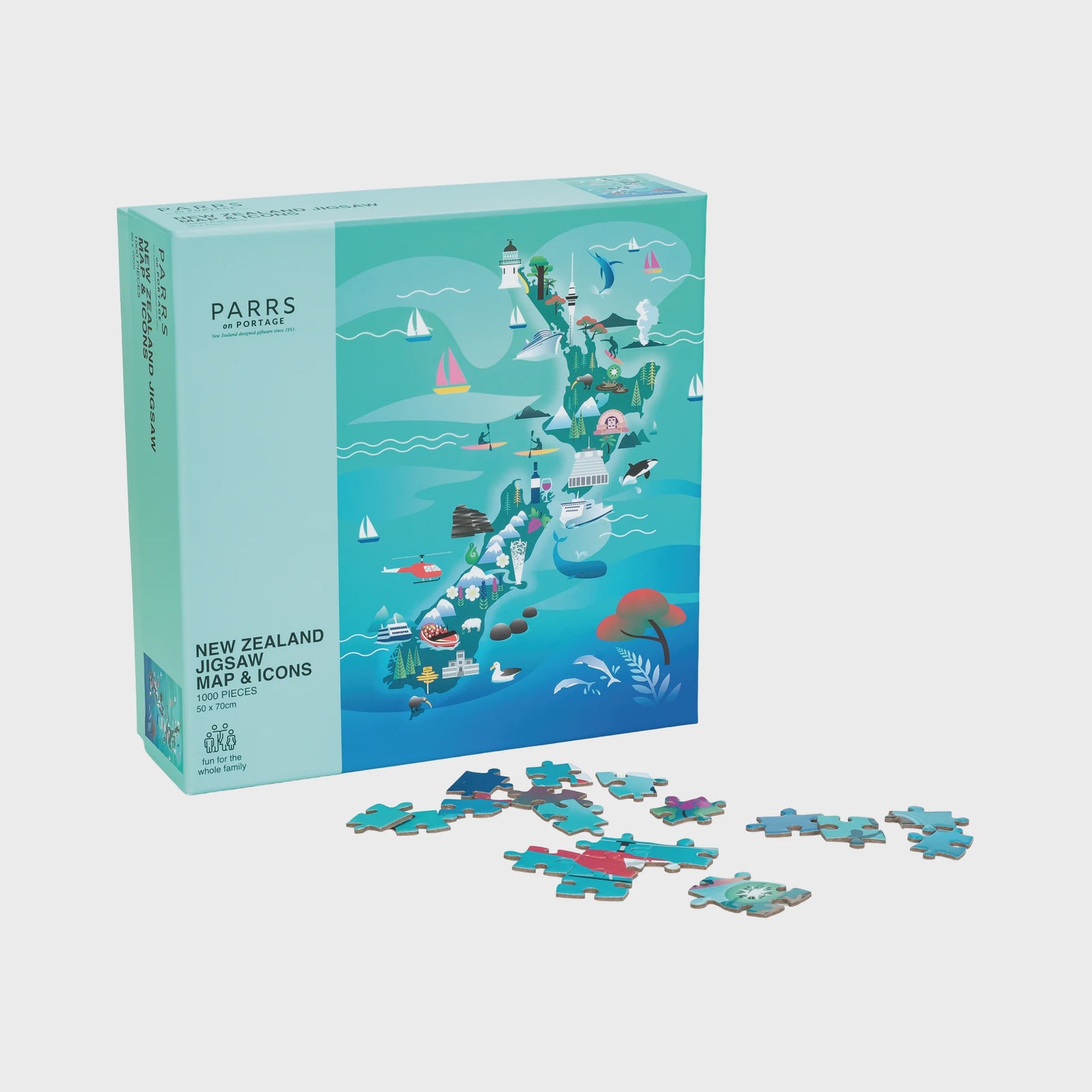 Jigsaw Puzzle Map & Icons 1000pcs