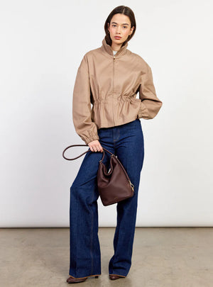 SABEN Jojo Shoulder Bag - Espresso Luxe Brown leather shoulder bag