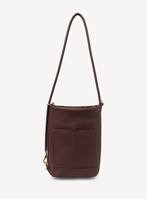 SABEN Jojo Shoulder Bag - Espresso Luxe Brown leather shoulder bag