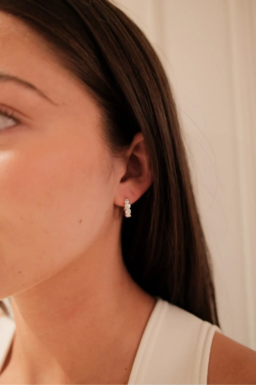 ZAFINO Josie Hoop Essential Earring - Silver 7359