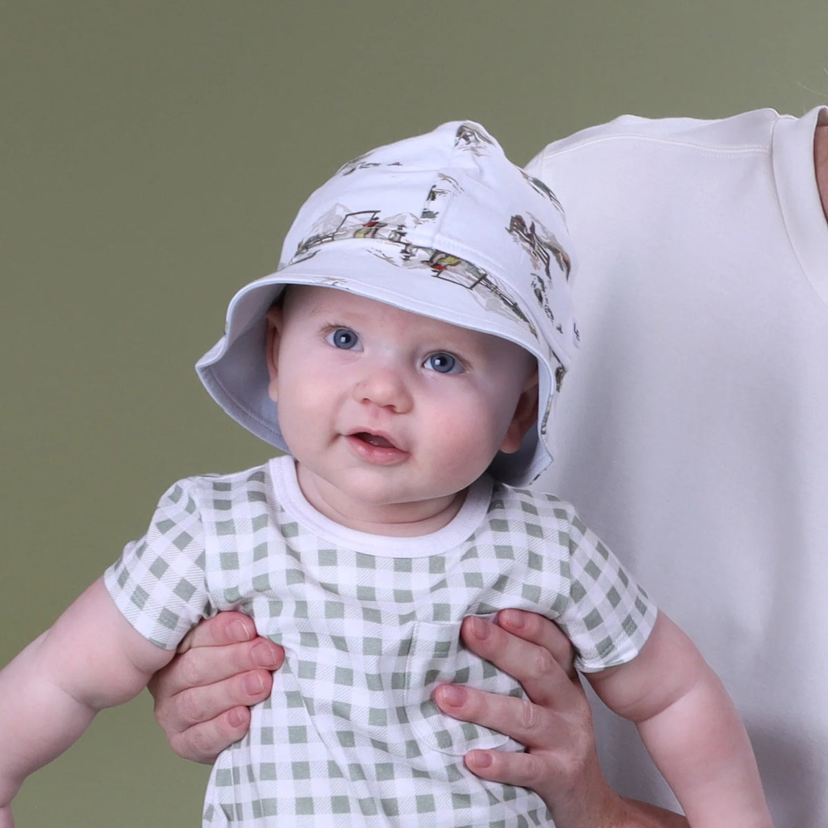 Little Bee by Dimples Cotton Sunhat Cowboys
