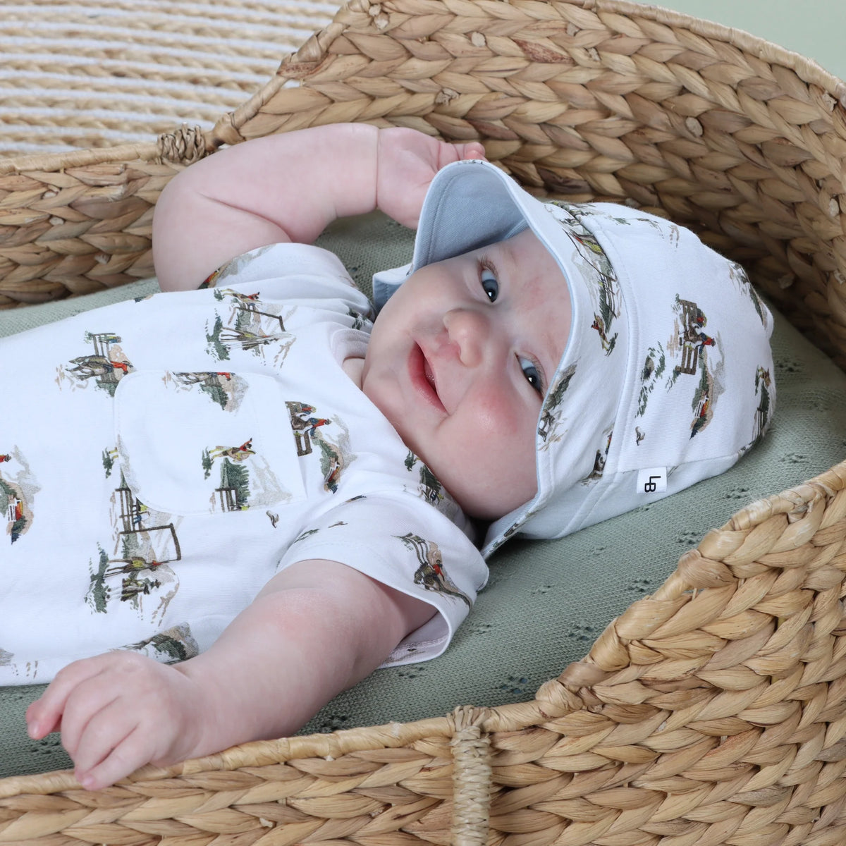 Little Bee by Dimples Cotton Sunhat Cowboys
