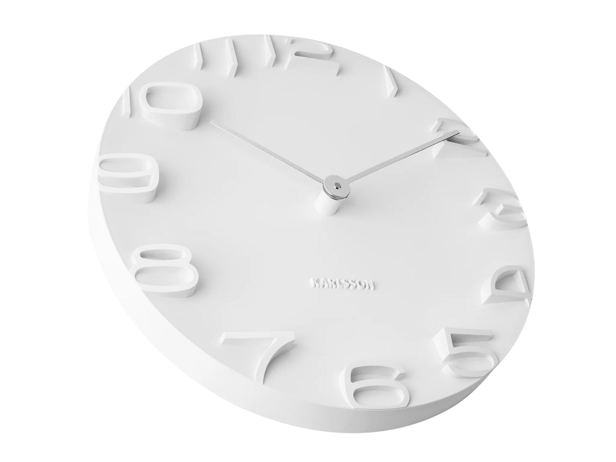 KARLSSON On The Edge Wall Clock White