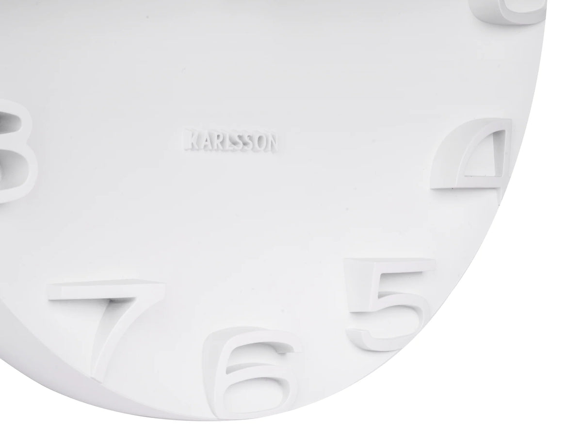 KARLSSON On The Edge Wall Clock White