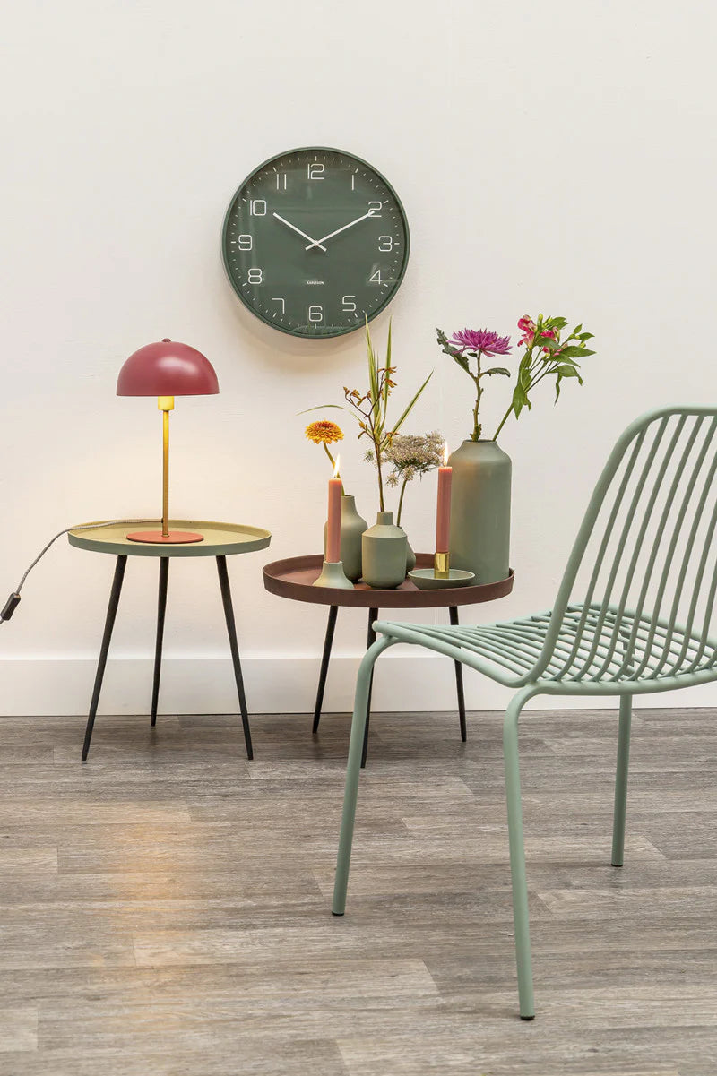 KARLSSON Lofty Wall Clock - Matte Green