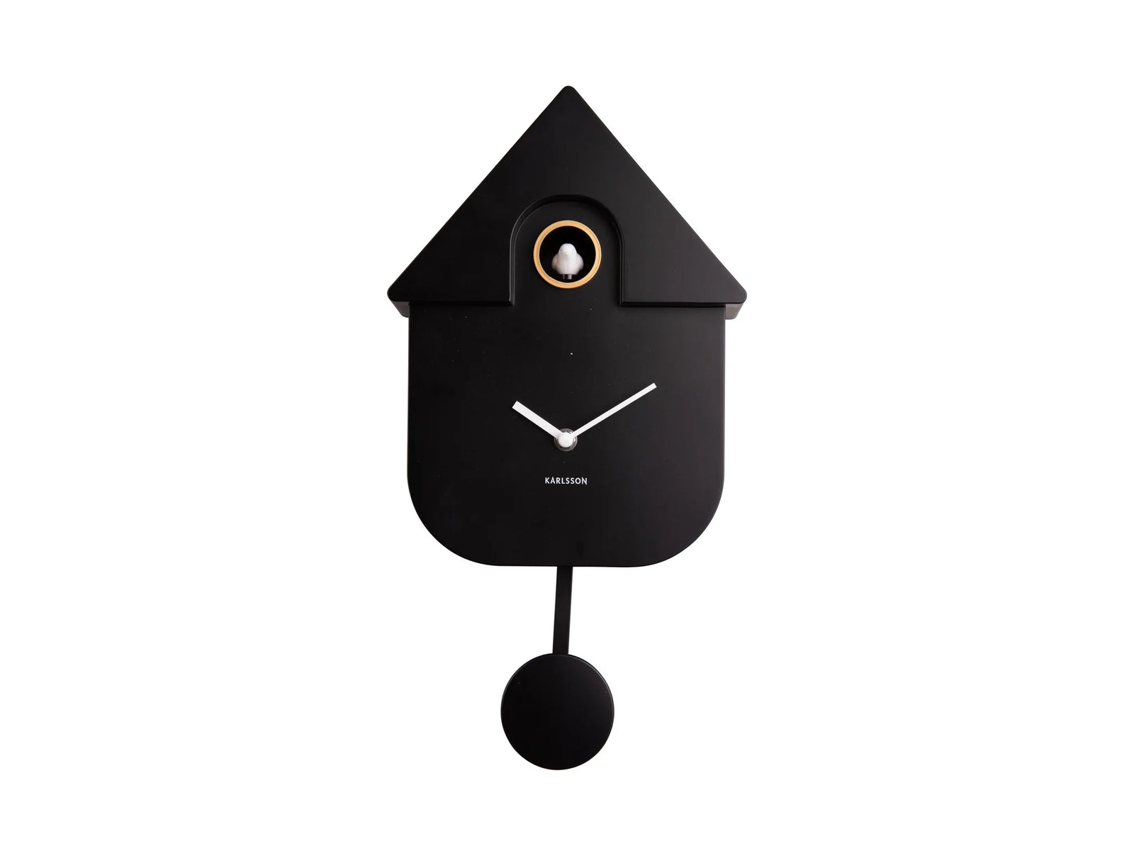 KARLSSON Modern Cuckoo Wall Clock Black