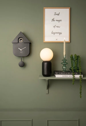 KARLSSON Modern Cuckoo Wall Clock Black