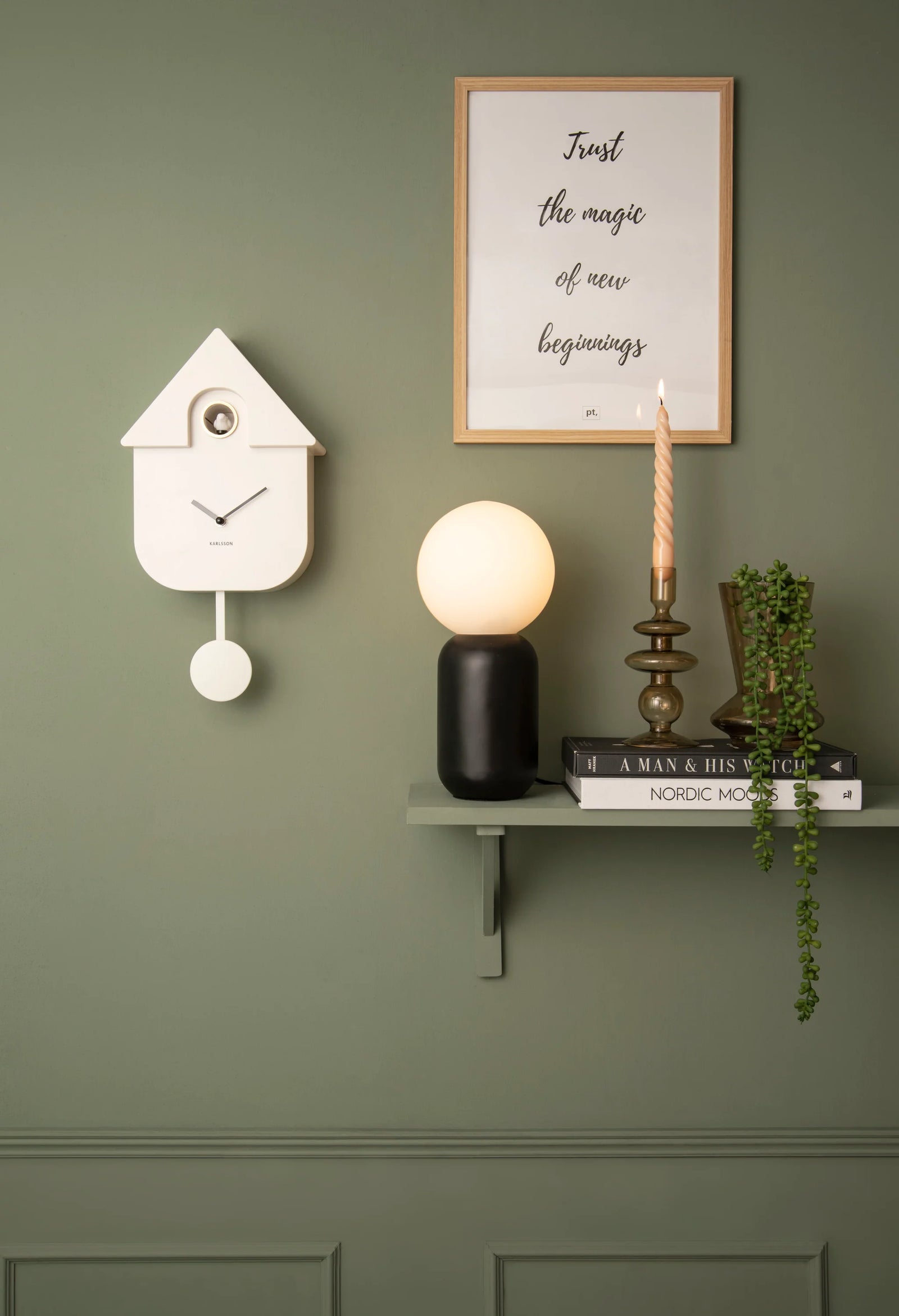 KARLSSON Modern Cuckoo Clock - White