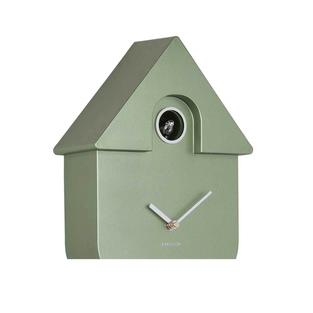 Modern Cuckoo Clock - Metallic Jungle Green