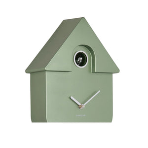 Modern Cuckoo Clock - Metallic Jungle Green