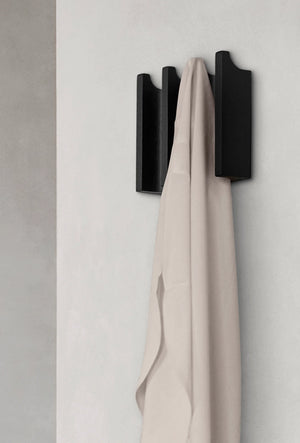 KRISTINA DAM Column Coat Rack Black wall-mounted coat rack