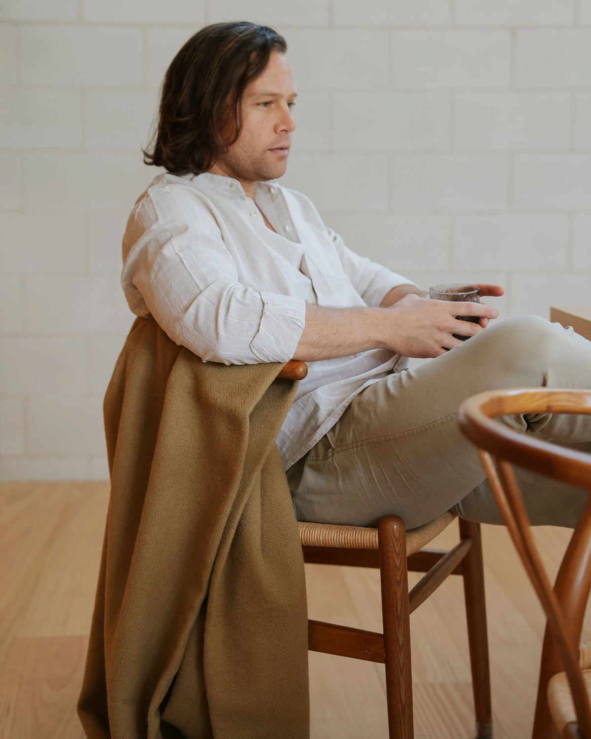 Weave Home Nevis Wool Throw 130x200cm - Camel