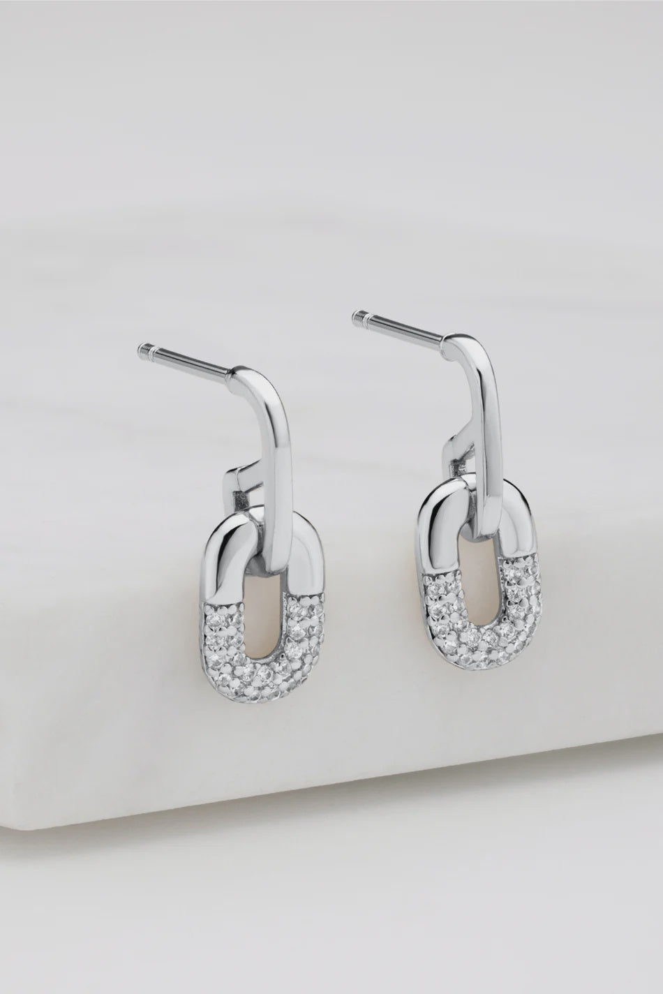 Zafino Australia Kaia Crystal Earrings Silver