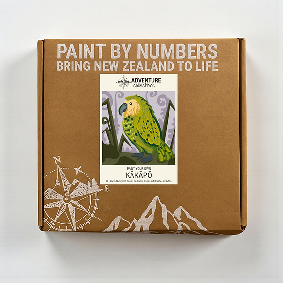 Adventure Collections Kākāpō 20x20cm Paint By Numbers