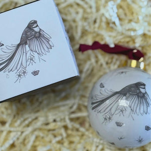 KATY HAYWARD CHRISTMAS DECORATION - COME FLY WITH ME - PIWAIWAKA/FANTAIL