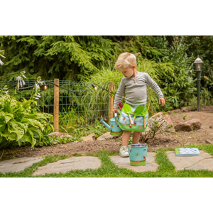 Kids Insect Print Metal Bucket Metal bucket with a colorful garden design 