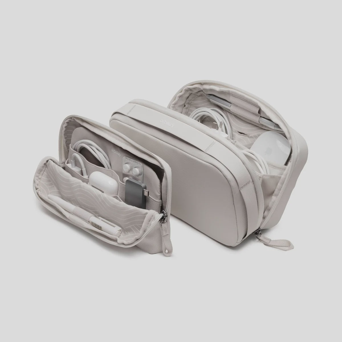 Orbitkey KonMari | Orbitkey 2-in-1 Tech Pouch - Stone