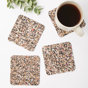 Love LIGA Beach Clean Square Coaster set of 4