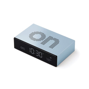 Lexon FLIP PREMIUM - Light Blue Alarm Clock