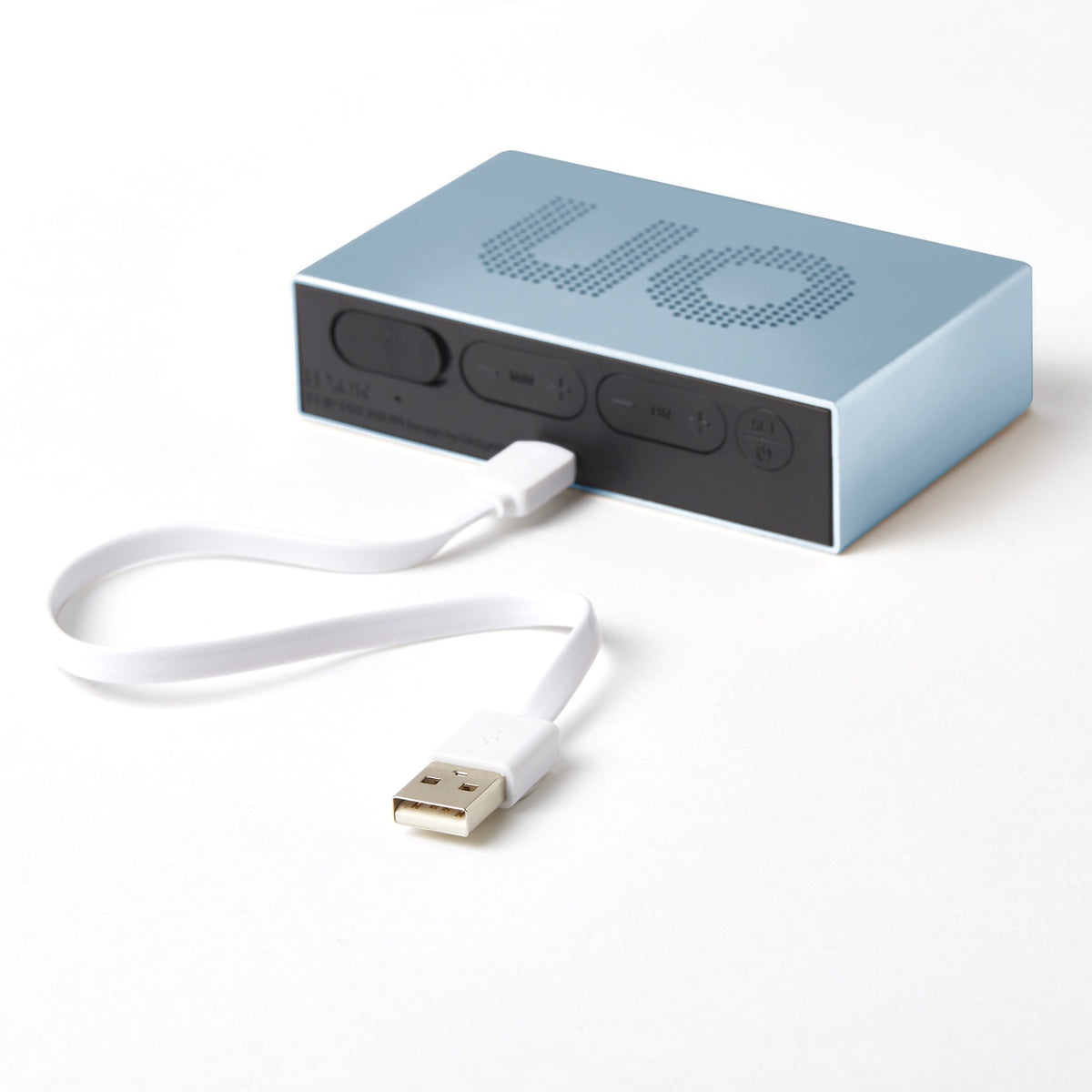 Lexon FLIP PREMIUM - Light Blue Alarm Clock