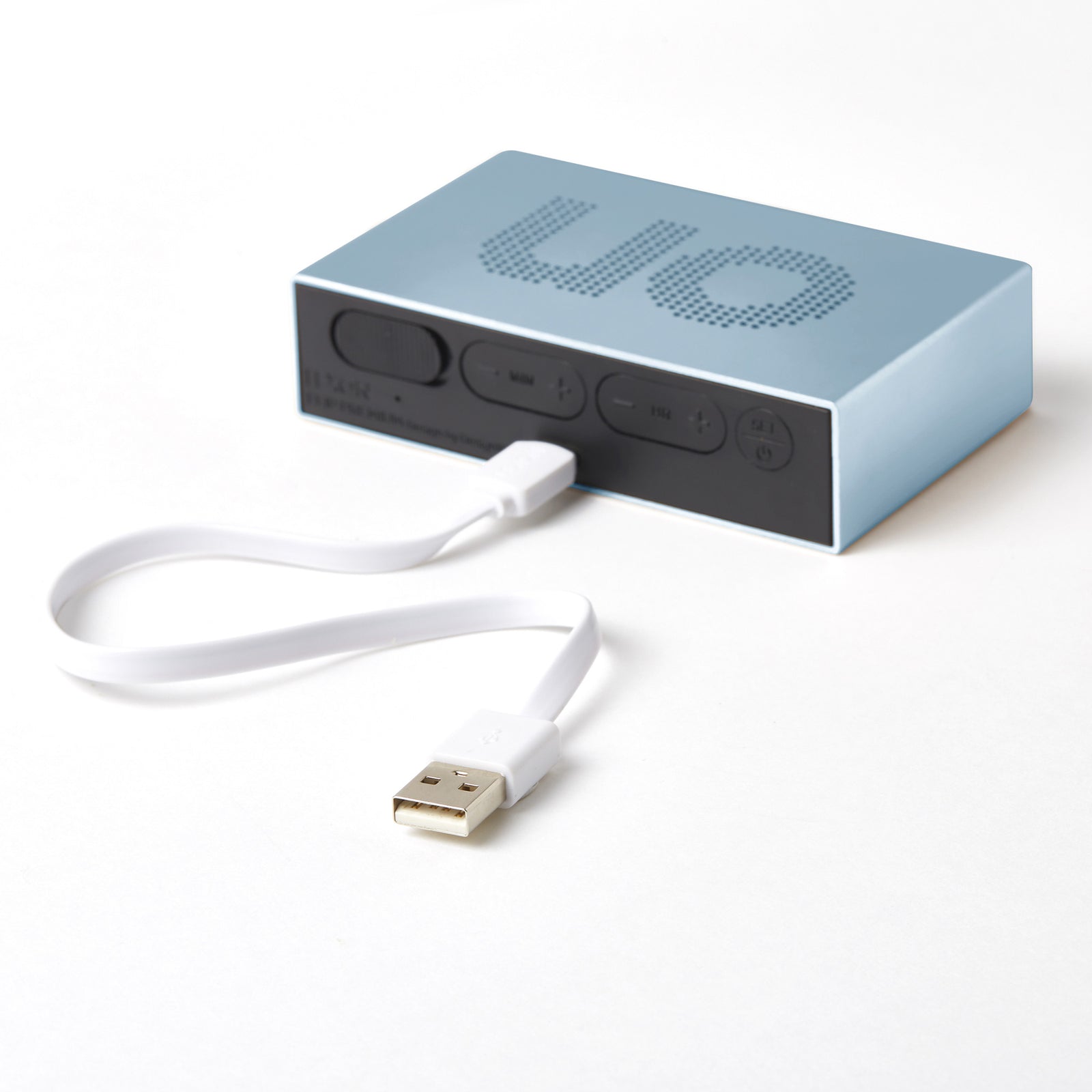 Lexon FLIP PREMIUM - Light Blue Alarm Clock