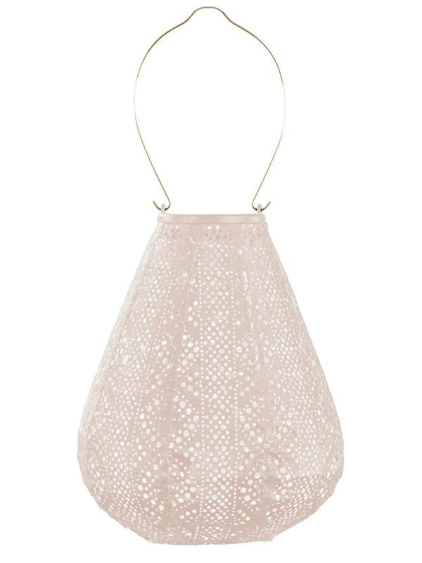 LUMIZ outdoor Lantern Tulip 20cm - Soft Blush Lace A light blush pink North Shore Auckland Store NZ