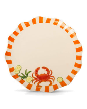 La La Land - Crab - Stoneware Dinner Plate