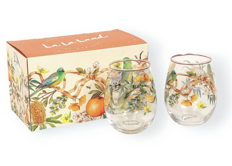 La La Land - Golden Hour Set of 2 - Glass Tumblers