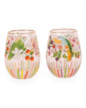 La La Land - Bountiful Harvest Set of 2 - Glass Tumblers