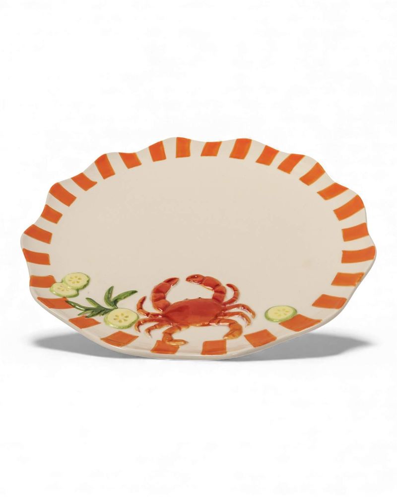 La La Land - Crab - Stoneware Dinner Plate