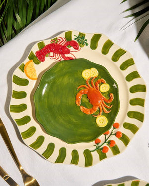 La La Land - Crab - Stoneware Plate