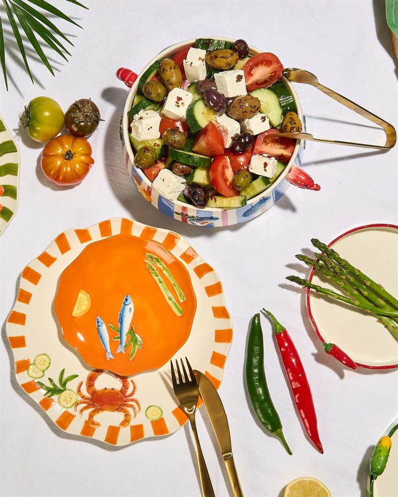 La La Land - Crab - Stoneware Dinner Plate