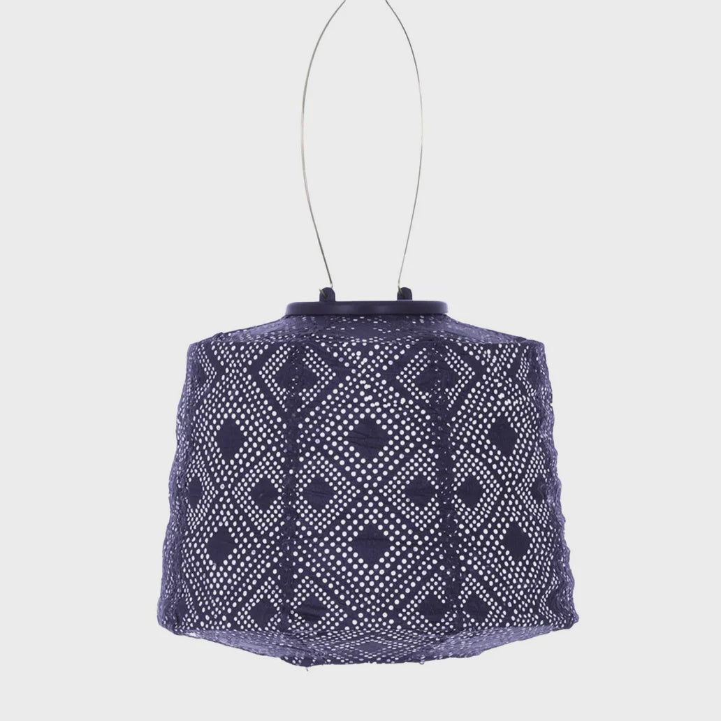 LUMIZ Outdoor Lantern Lampshade 20cm - Future Dusk Mosaic Hexagonal purple lantern