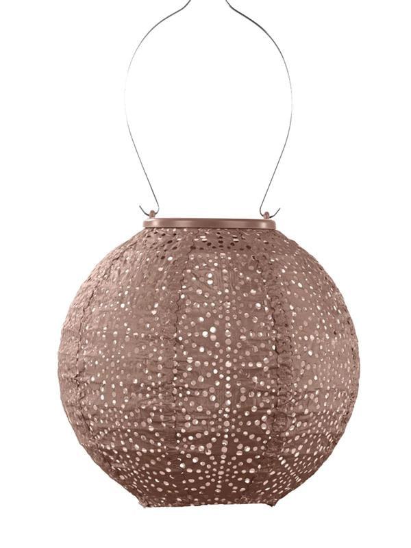Lantern Round 20cm - Mocha Sashiko
