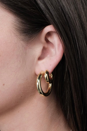 ZAFINO Lina Hoop Large - Gold